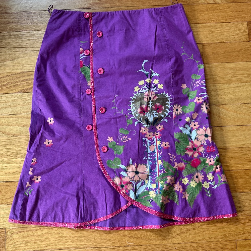 Anthropologie Odille Purple Skirt
